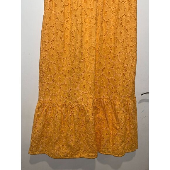 Rails Tina Maigold Eyelet Ruffle Midi Dress Women's Size S Small - Picture 6 of 12